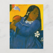 Paul Gauguins Frau mit einem Mango (1892) Postkarte (Vorderseite)