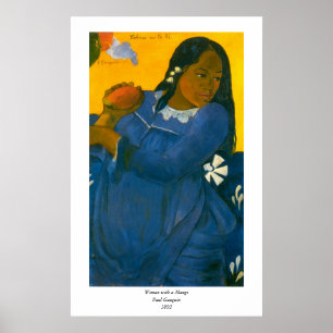 Paul Gauguins Frau mit einer Mango (1892) Poster