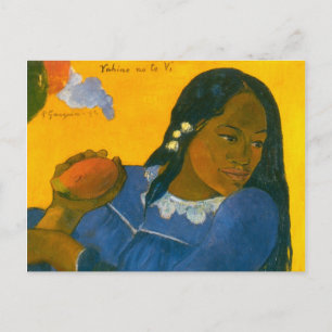 Paul Gauguins Frau mit einer Mango (1892) Postkarte