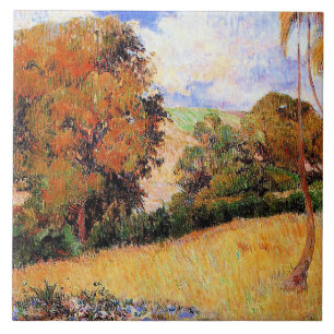 Paul Gauguins Gemälde, Wiese in Martinique, Fliese