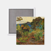 Paul Gauguins Landschaft Martinique (1887) Magnet (Vorderseite/Rückseite)