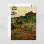 Paul Gauguins Landschaft Martinique (1887) Postkarte (Vorne/Hinten)