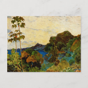 Paul Gauguins Landschaft Martinique (1887) Postkarte