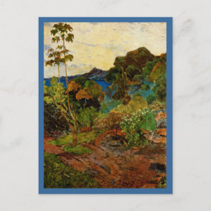Paul Gauguins Landschaft Martinique (1887) Postkarte