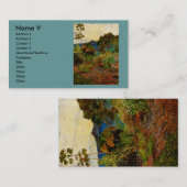 Paul Gauguins Martinique-Landschaft (1887) Visitenkarte (Vorne/Hinten)