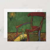 Paul Gauguins Sessel von Vincent van Gogh Postkarte (Vorne/Hinten)