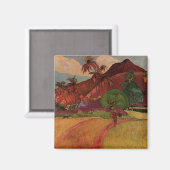 Paul Gauguins Tahitianische Landschaft (1893) Magnet (Vorderseite/Rückseite)
