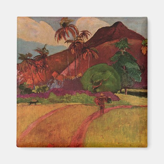 Paul Gauguins Tahitianische Landschaft (1893) Magnet (Vorne)