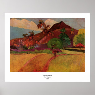 Paul Gauguins Tahitianische Landschaft (1893) Poster
