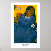 Paul Gauguin's Woman with a Mango (1892) Poster (Vorne)