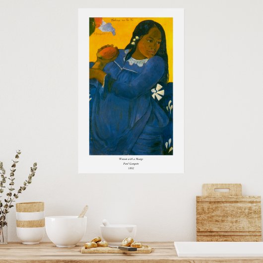 Paul Gauguin's Woman with a Mango (1892) Poster (Küche)
