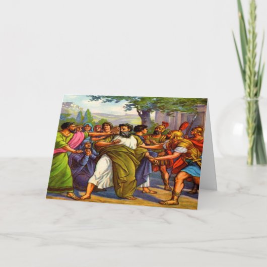 Paul geht ins Gefängnis Grußkarte Karte (Vorderseite)