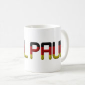 Paul German Flag Name Germany Typografy Kaffeetasse (VorderseiteRechts)