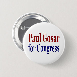 Paul Gosar für den Kongress roter blauer Text Button