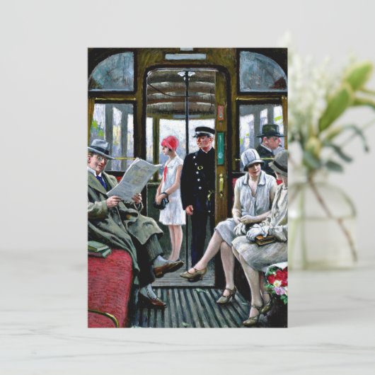 Paul-Gustave Fischer art - Kopenhagener Straßenbah (Stehend Vorderseite)