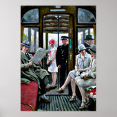 Paul-Gustave Fischer art - Kopenhagener Straßenbah Poster (Vorne)