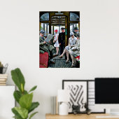 Paul-Gustave Fischer art - Kopenhagener Straßenbah Poster (Heimbüro)