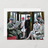 Paul-Gustave Fischer art - Kopenhagener Straßenbah Postkarte (Vorne/Hinten)