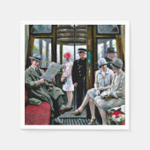 Paul-Gustave Fischer art - Kopenhagener Straßenbah Serviette (Vorderseite)