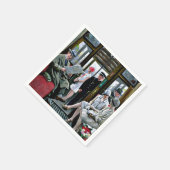 Paul-Gustave Fischer art - Kopenhagener Straßenbah Serviette (Ecke)