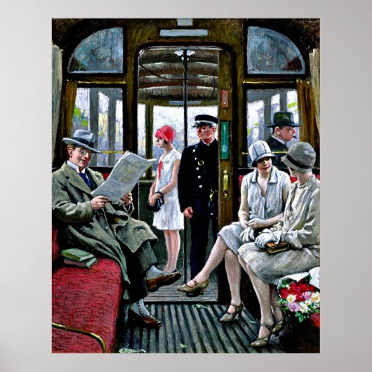 Paul-Gustave Fischer - Kopenhagener Straßenbahn Poster (Vorne)