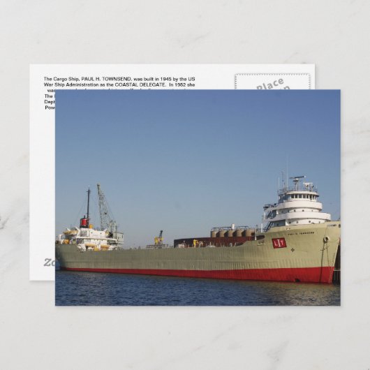 PAUL H. TOWNSEND POSTKARTE (Vorne/Hinten)