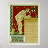 Paul Hankar, Architekt Poster (Vorne)