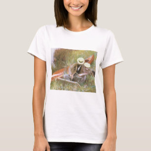 Paul Helleu beim Skizzieren mit seiner Frau von JS T-Shirt