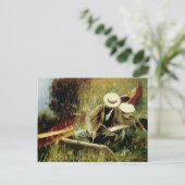 Paul Helleu, der mit seiner Ehefrau skizziert Postkarte (Stehend Vorderseite)