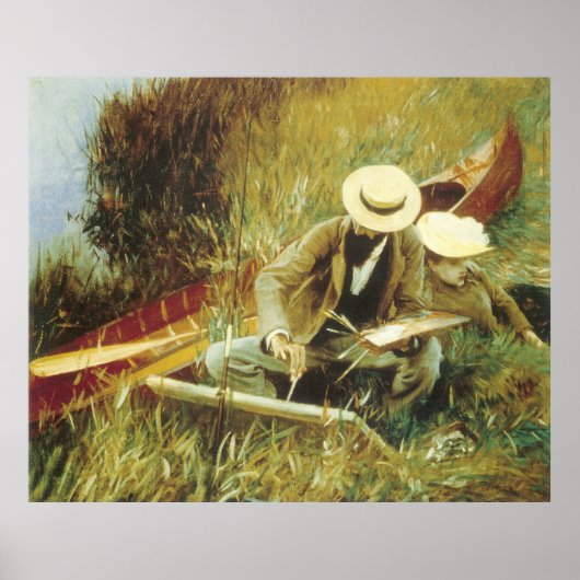 Paul Helleu Sketching, John Singer Sargent Poster (Vorne)