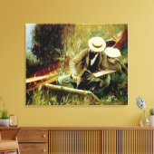 Paul Helleu Sketching mit seiner Ehefrau Leinwanddruck (Insitu (Wohnzimmer))