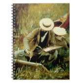 Paul Helleu Sketching mit seiner Ehefrau Notizblock (Vorderseite)