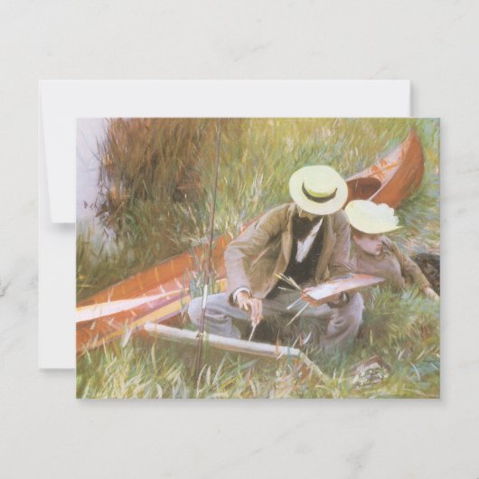 Paul Helleu Sketching mit Seiner Ehefrau von JS Sa (Vorderseite)