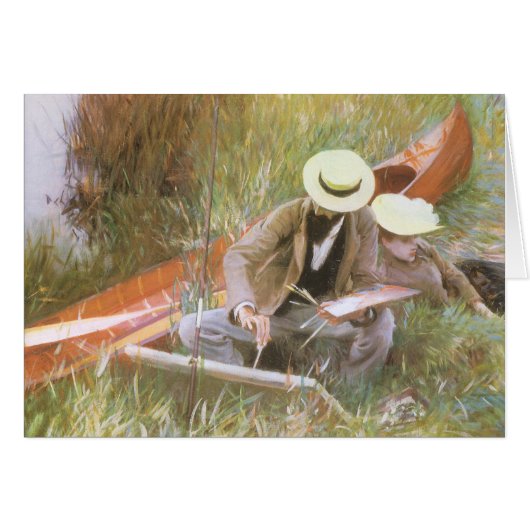 Paul Helleu Sketching mit Seiner Ehefrau von JS Sa (Vorderseite (Horizontal))