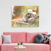 Paul Helleu Sketching mit Seiner Ehefrau von JS Sa Leinwanddruck (Insitu (Wohnzimmer))