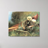 Paul Helleu Sketching mit Seiner Ehefrau von JS Sa Leinwanddruck (Vorderseite)