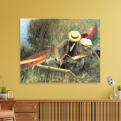 Paul Helleu Sketching mit Seiner Ehefrau von JS Sa Leinwanddruck (Insitu (Wohnzimmer))