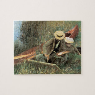 Paul Helleu Sketching mit Seiner Ehefrau von JS Sa Puzzle