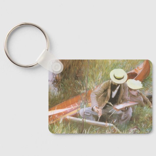 Paul Helleu Sketching mit Seiner Ehefrau von JS Sa Schlüsselanhänger (Rückseite)