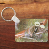 Paul Helleu Sketching mit Seiner Ehefrau von JS Sa Schlüsselanhänger (Rückseite)