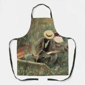 Paul Helleu Sketching mit Seiner Ehefrau von JS Sa Schürze (Vorderseite)