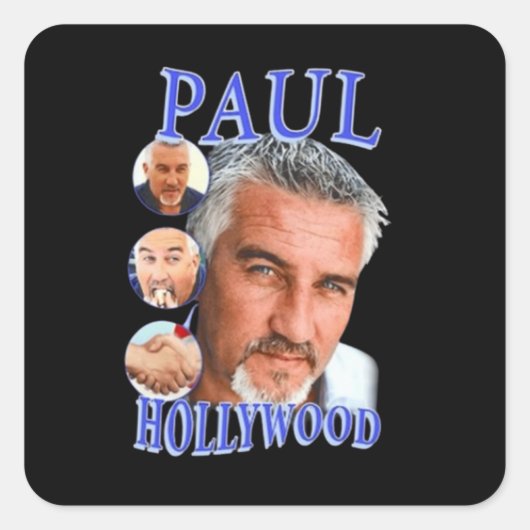 Paul Hollywood Quadratischer Aufkleber (Vorderseite)