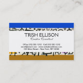 Paul Klee Abstract Expressionist Rich Harbour Visitenkarte (Rückseite)