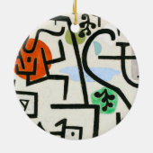 Paul Klee Abstrakt Expressionist Rich Harbour Keramik Ornament (Hinten)