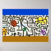 Paul Klee Abstrakt Expressionist Rich Harbour Poster (Vorne)