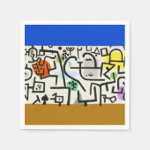 Paul Klee Abstrakt Expressionist Rich Harbour Serviette (Vorderseite)