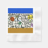 Paul Klee Abstrakt Expressionist Rich Harbour Serviette (Vorderseite)
