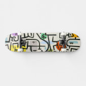 Paul Klee Abstrakt Expressionist Rich Harbour Skateboard (Horizontal)