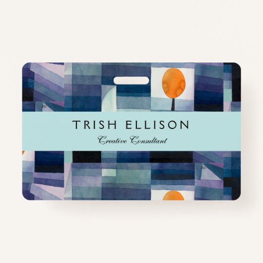 Paul Klee Abstrakt Tree Blue Painting Ausweis (Vorderseite)