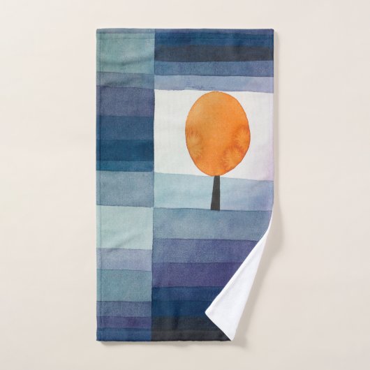 Paul Klee Abstrakt Tree Blue Painting Badhandtuch Set (Handtuch)